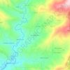 Mapa topográfico Fontão Fundeiro, altitude, relevo