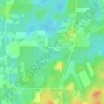Mapa topográfico Brooks Bay, altitude, relevo