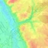 Mapa topográfico Les Trèches, altitude, relevo