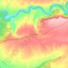 Mapa topográfico Villar de Sobrepeña, altitude, relevo