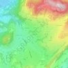 Mapa topográfico Les Bourins, altitude, relevo