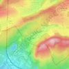 Mapa topográfico Les Sardons, altitude, relevo