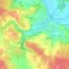 Mapa topográfico Chez Merlet, altitude, relevo