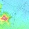 Mapa topográfico Pakutandang, altitude, relevo