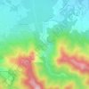 Mapa topográfico La Pave, altitude, relevo