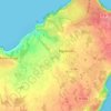 Mapa topográfico Le Bourg Neuf, altitude, relevo