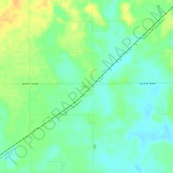 Mapa topográfico Penn, altitude, relevo
