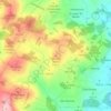 Mapa topográfico Coto dos Teixos, altitude, relevo