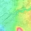 Mapa topográfico Les Vercheres, altitude, relevo