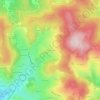 Mapa topográfico Cime de Cours, altitude, relevo