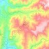 Mapa topográfico Neira, altitude, relevo