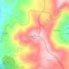 Mapa topográfico Vale Escuro, altitude, relevo