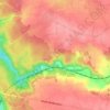 Mapa topográfico Les Loges, altitude, relevo