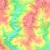 Mapa topográfico La Brugère, altitude, relevo
