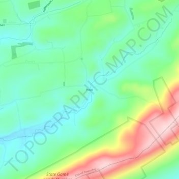 Mapa topográfico Haas, altitude, relevo