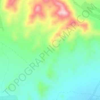 Mapa topográfico Recobero, altitude, relevo