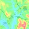 Mapa topográfico Mourelos, altitude, relevo