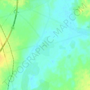 Mapa topográfico An Najih, altitude, relevo