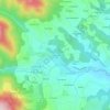 Mapa topográfico La Coupière, altitude, relevo