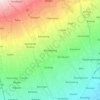 Mapa topográfico Kemalang, altitude, relevo