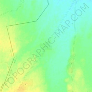 Mapa topográfico Aziziya, altitude, relevo