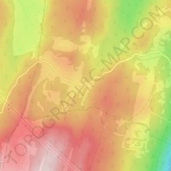Mapa topográfico Le Raimont, altitude, relevo