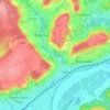 Mapa topográfico Cafosse, altitude, relevo