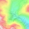 Mapa topográfico Niederalp, altitude, relevo