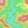 Mapa topográfico La Castelle, altitude, relevo