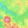 Mapa topográfico L'Olagnier, altitude, relevo