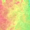 Mapa topográfico Гатчина, altitude, relevo