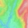 Mapa topográfico La Serpentouze, altitude, relevo