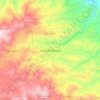 Mapa topográfico San José Poaquil, altitude, relevo