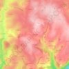 Mapa topográfico La Fauvieille, altitude, relevo