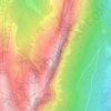 Mapa topográfico Mont Gerbier, altitude, relevo