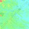 Mapa topográfico Bahar Utara, altitude, relevo