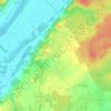 Mapa topográfico Les Mesliers, altitude, relevo