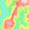 Mapa topográfico Nogueira, altitude, relevo