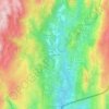 Mapa topográfico Assureira, altitude, relevo