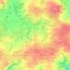 Mapa topográfico Kerizivin, altitude, relevo