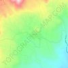 Mapa topográfico Tecario, altitude, relevo
