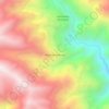 Mapa topográfico Hacienda Huacuas, altitude, relevo
