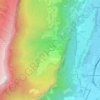 Mapa topográfico La Dionne, altitude, relevo