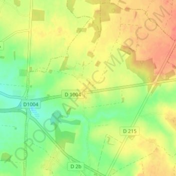 Mapa topográfico Le Corbier, altitude, relevo