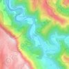 Mapa topográfico Saint-Julien du Gourg, altitude, relevo