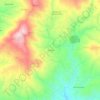 Mapa topográfico Amioso, altitude, relevo