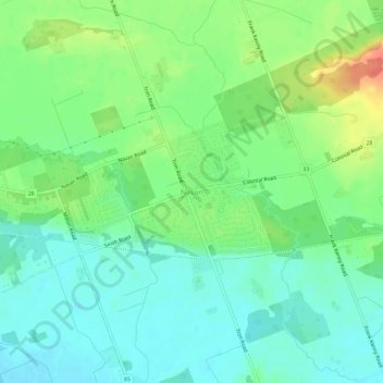 Mapa topográfico Navan, altitude, relevo