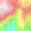 Mapa topográfico Carvalhosa, altitude, relevo