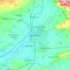 Mapa topográfico Melksham, altitude, relevo
