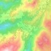 Mapa topográfico Fujaco, altitude, relevo